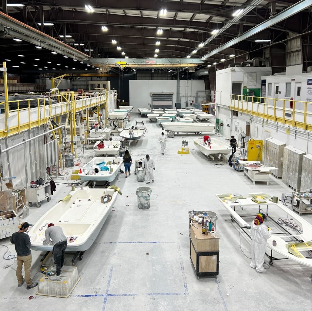 Hatteras Final Inspection Area Lighting Upgrade, after