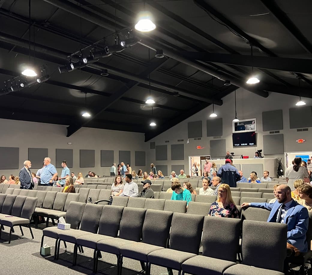 Highview Church Sanctuary Lighting Renovation, after