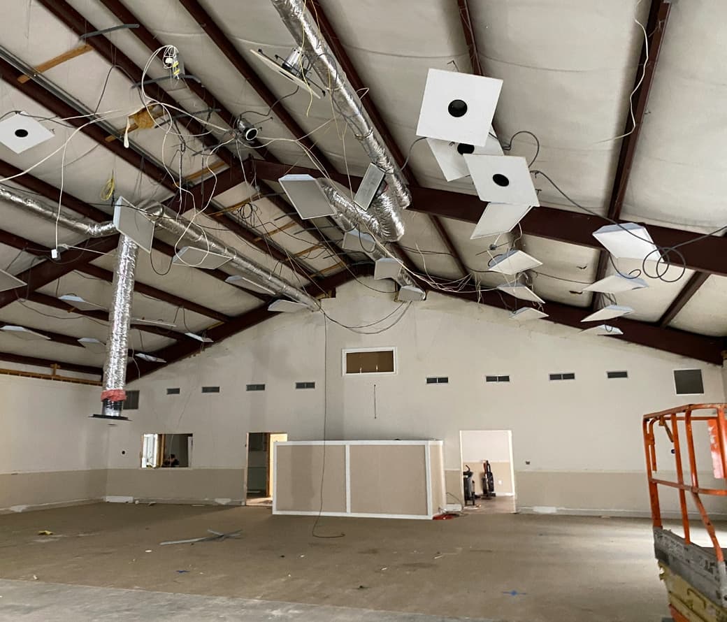 Highview Church Sanctuary Lighting Renovation, before