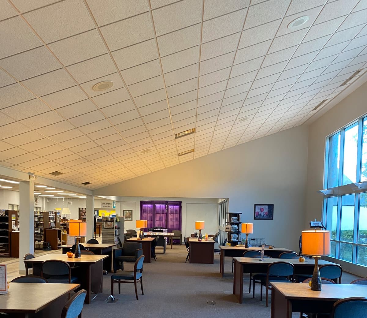 Lithia Springs Library Lighting Enhancement, before